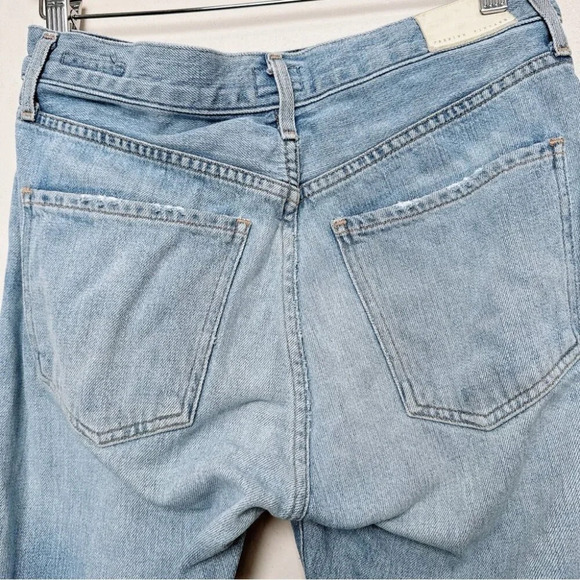 Citizens Of Humanity Womens 26 Distressed Knee Liya High Rise Crop Classic Jeans - Picture 15 of 15